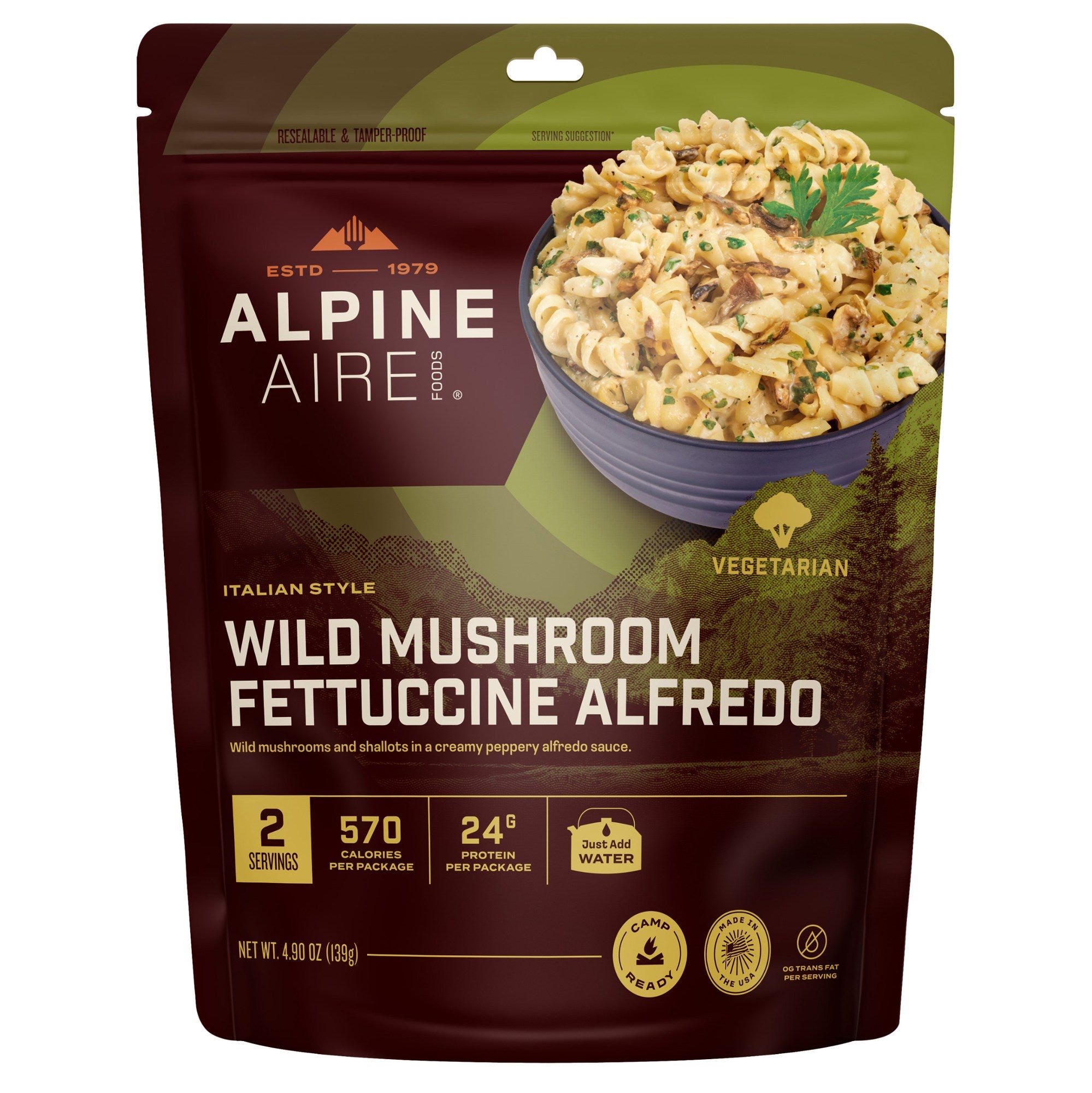 Alpine Aire Wild Mushroom Fettuccine Alfredo
