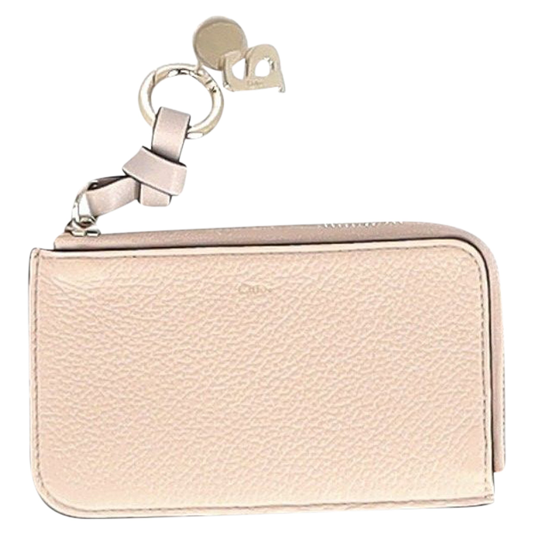Chloe Alphabet Purse in Cream Leather