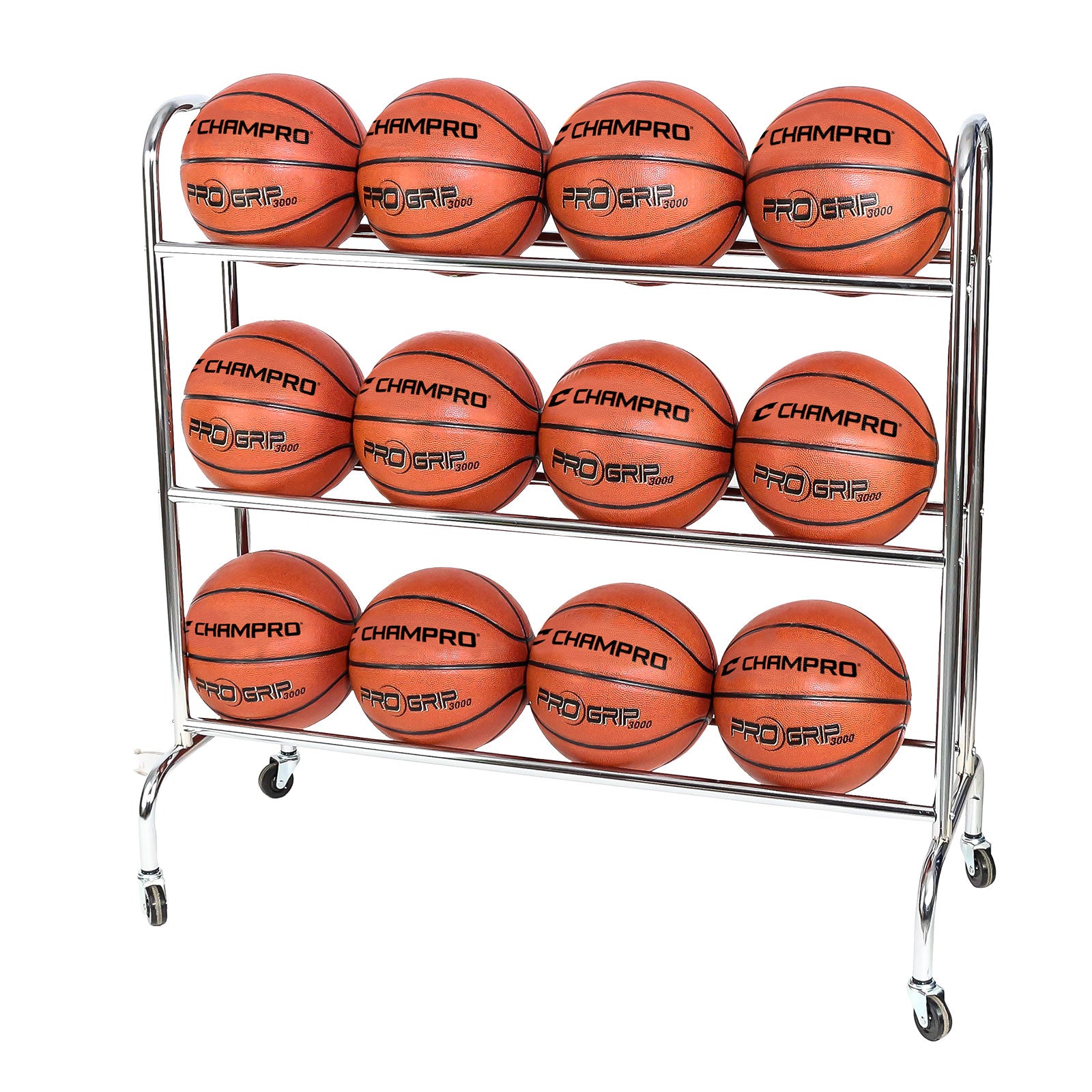Champro 12 Ball Basketball Rack with Casters