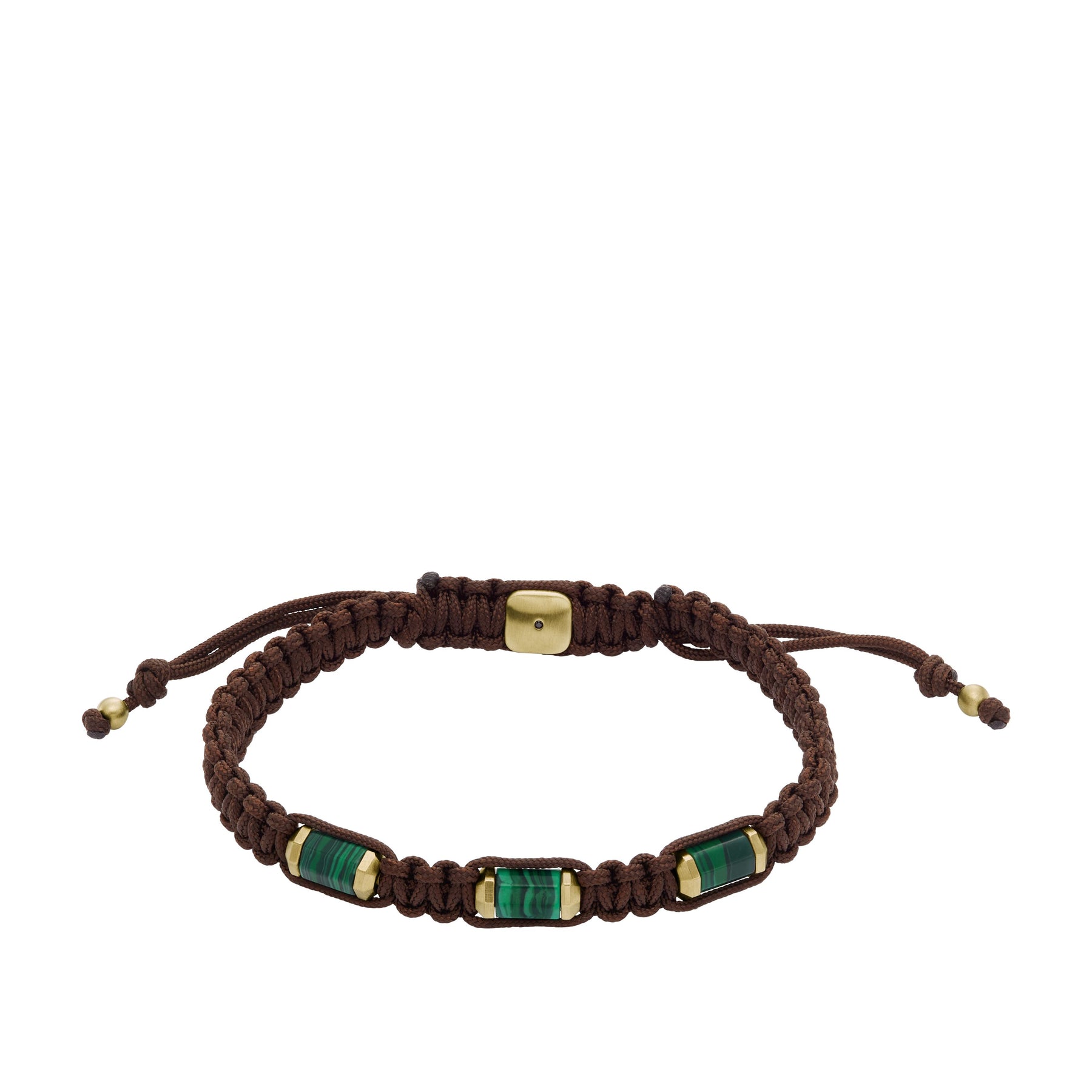Fossil Men's All Stacked Up Green Malachite Components Bracelet