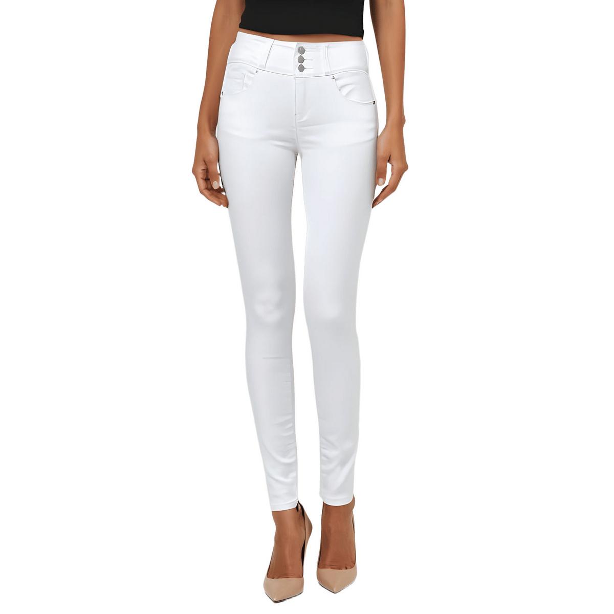 Plus Push Up Stretch Denim Tapered Leg Jeans