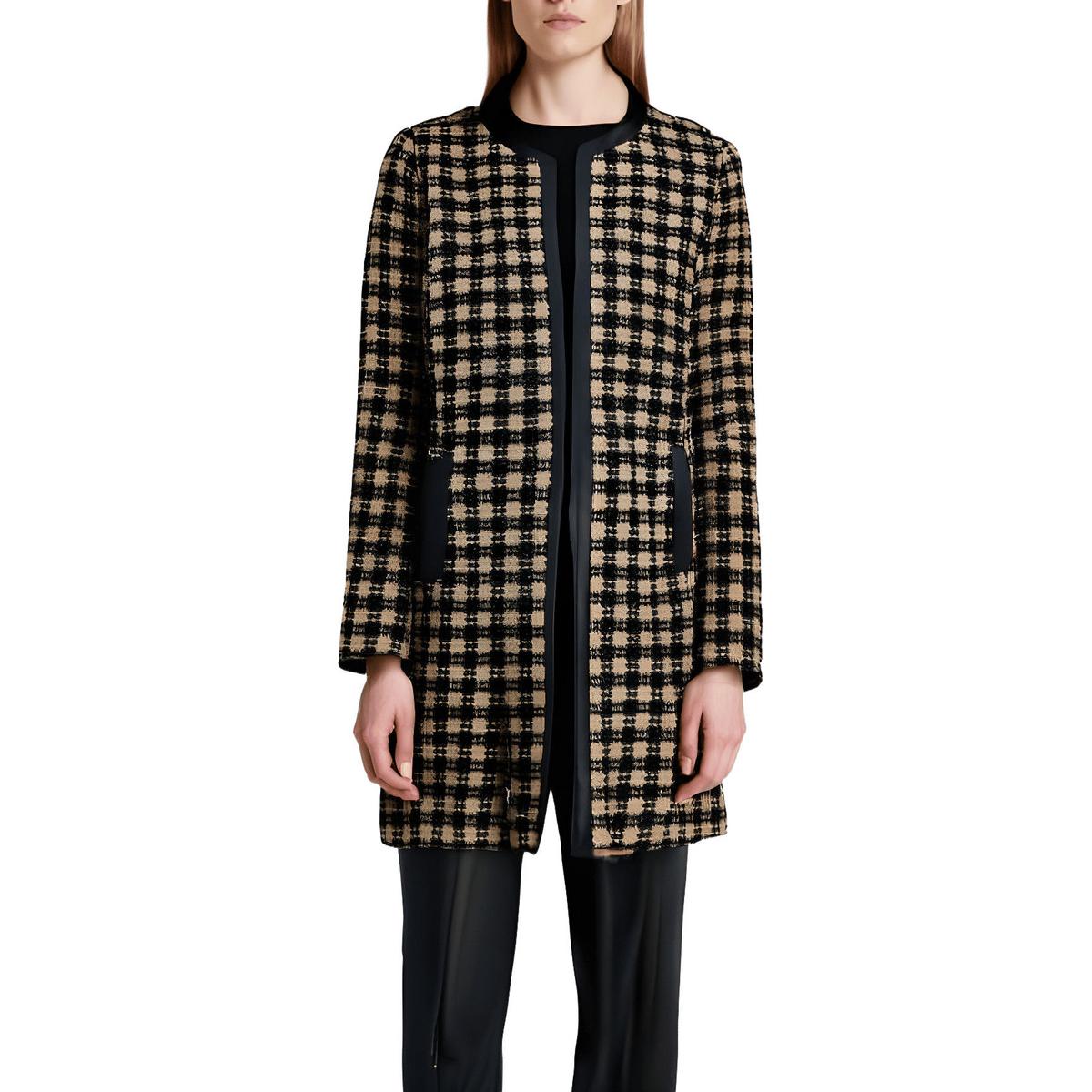 Checkered Open Front