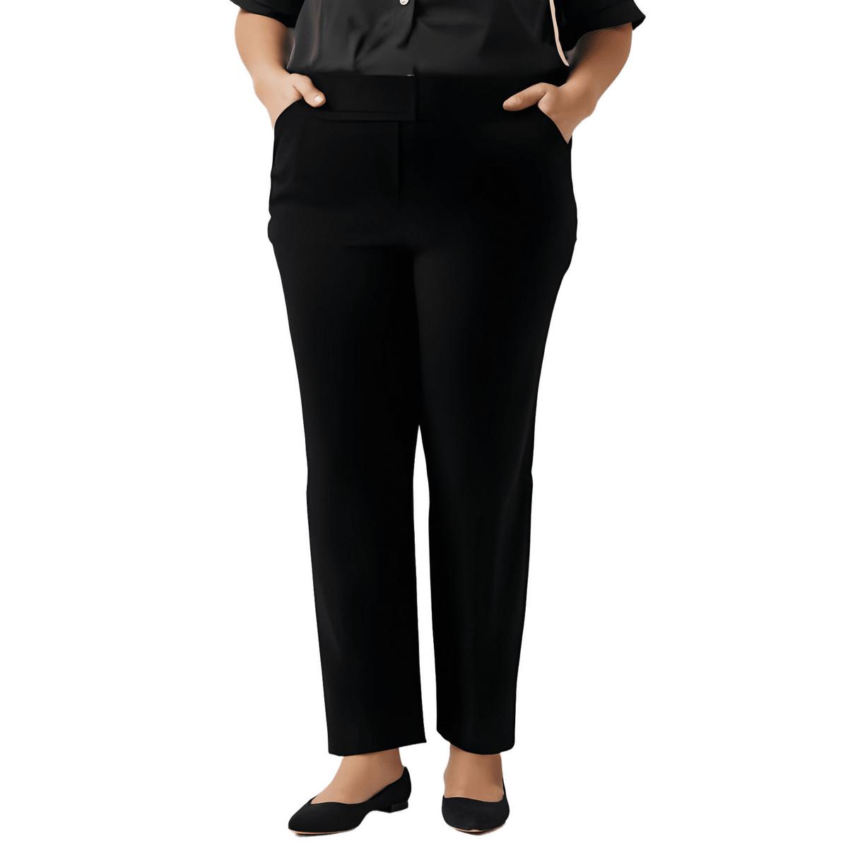 Plus Pocket Straight Leg Pants