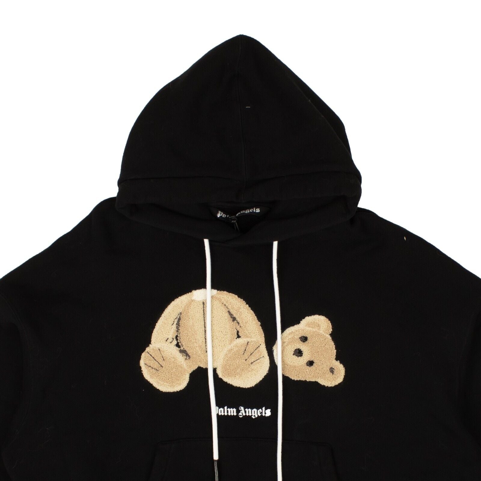 Black Boucle Bear Hoodie