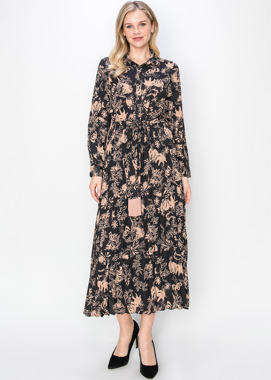 Blush & Black Garden Print Dress 7833048973372
