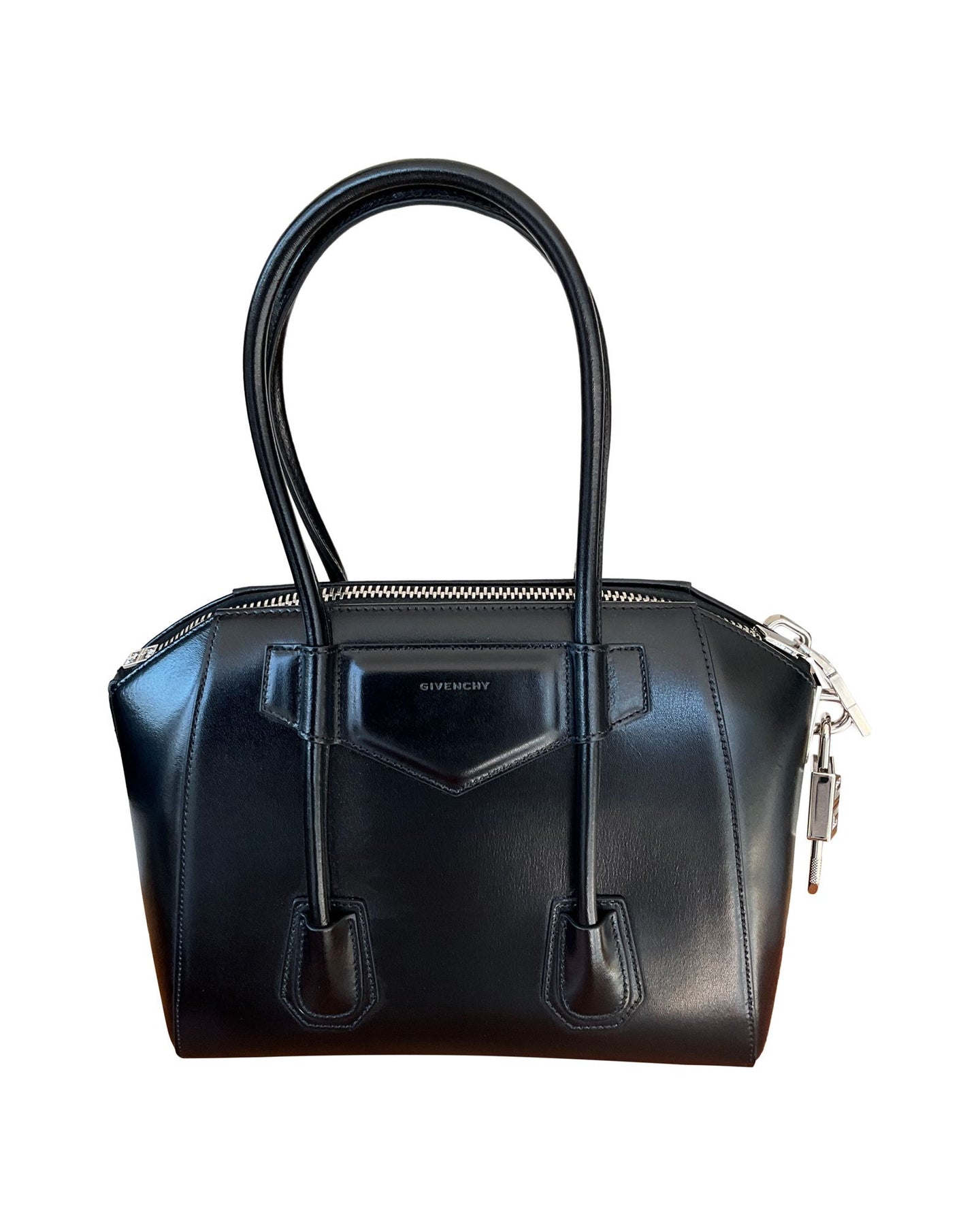 Givenchy Antigona Mini Bag in Black Calfskin Leather 7705694502972