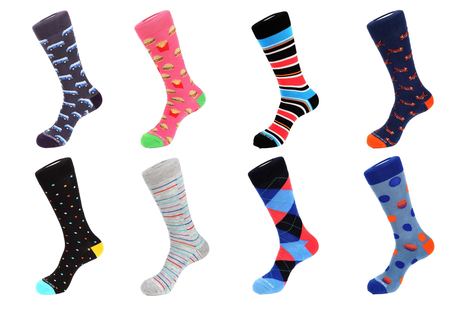 8 Pair Combo Pack Socks 7280542842940