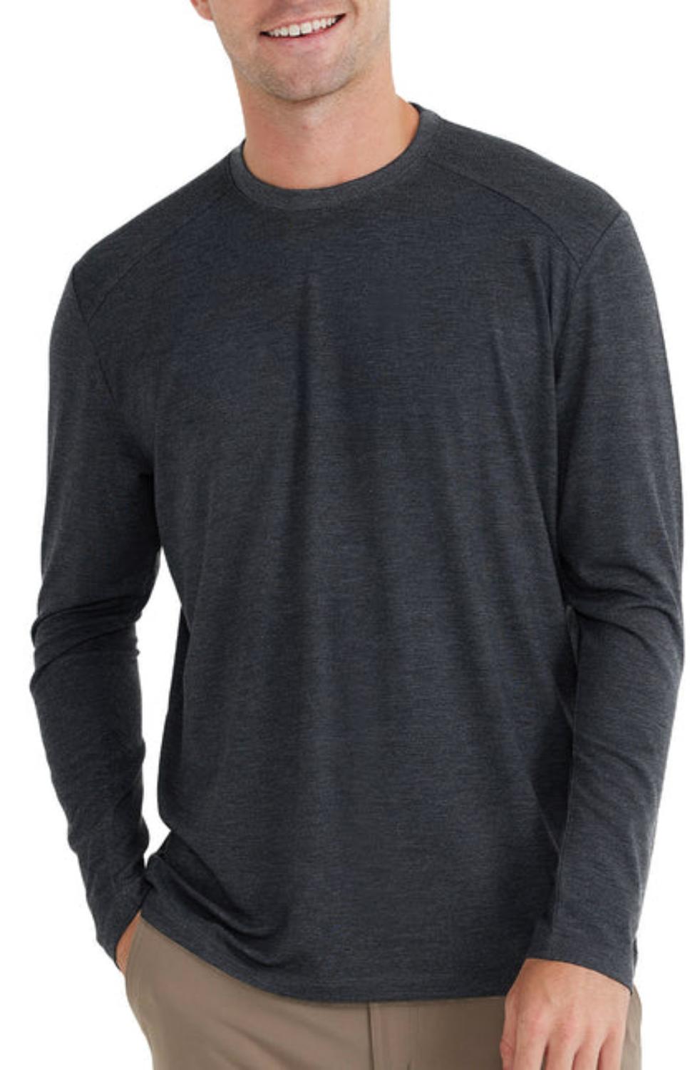 Bamboo Shade Long Sleeve In Heather Black