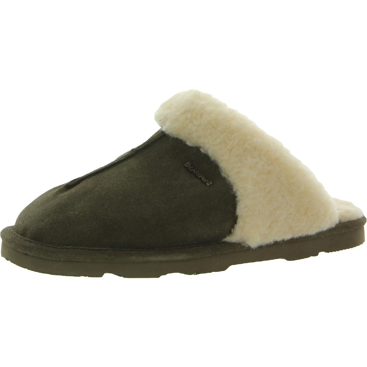 LOKETTA Suede Slip On Slide Slippers