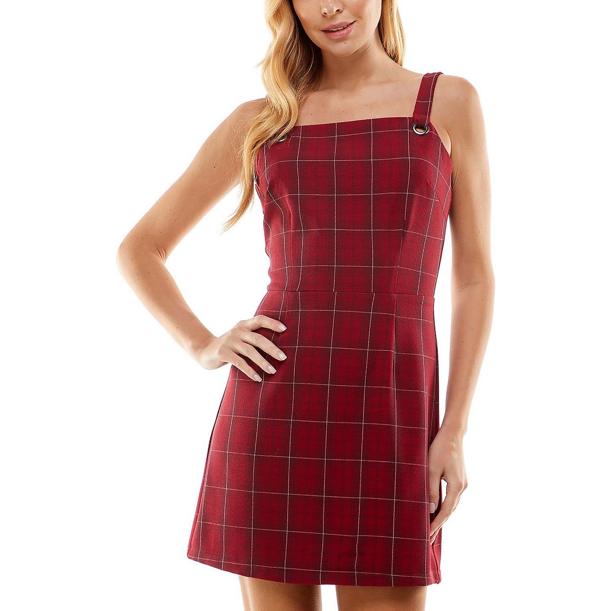 Windowpane Mini Sheath Dress
