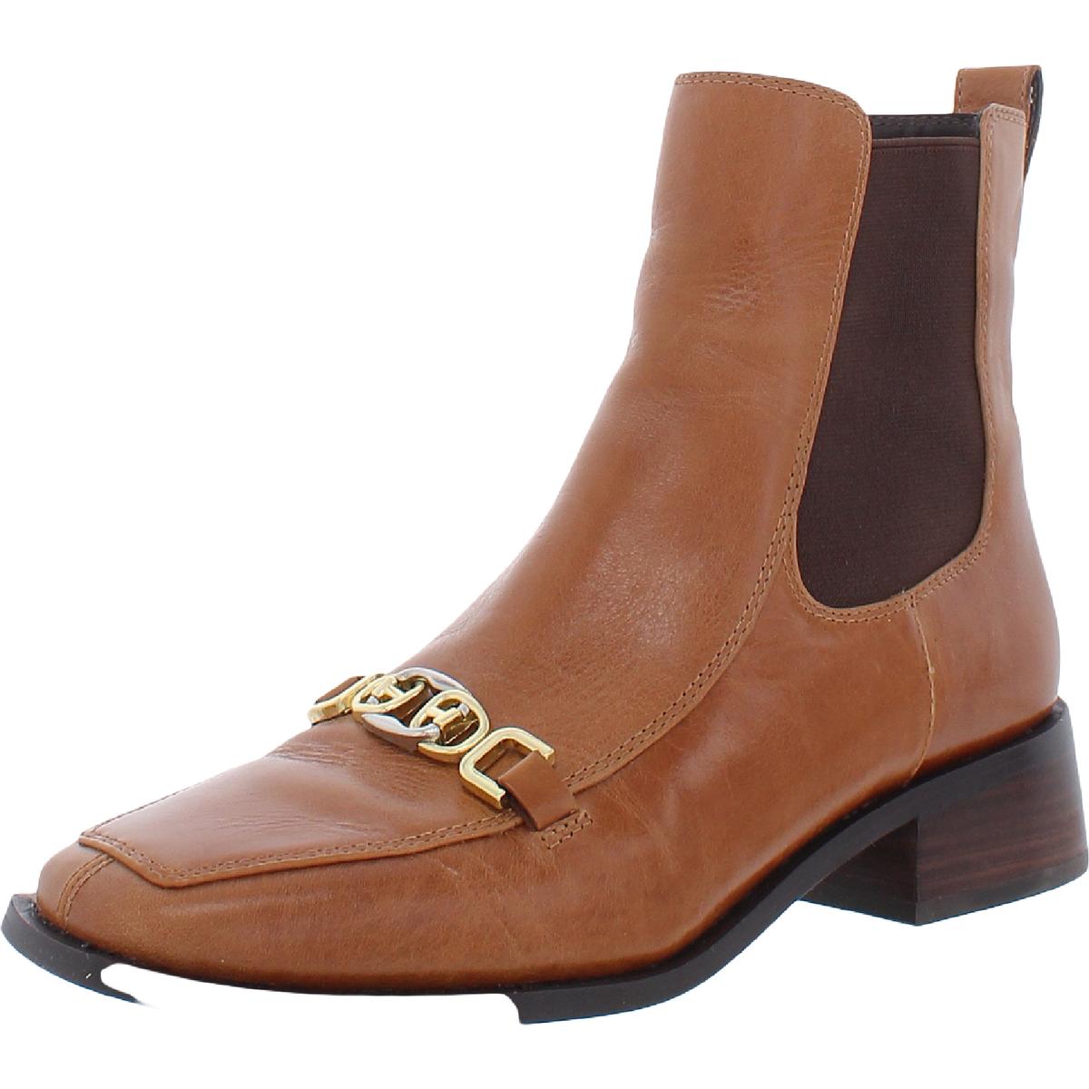 Torance Leather Square Toe Chelsea Boots