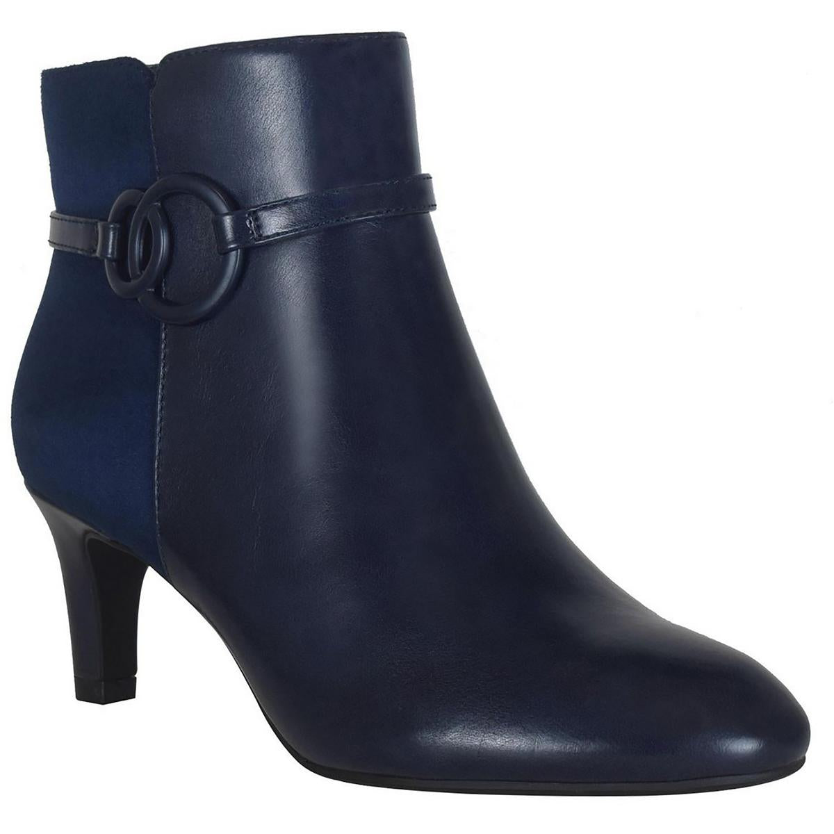 Najila Faux Leather Ankle Booties