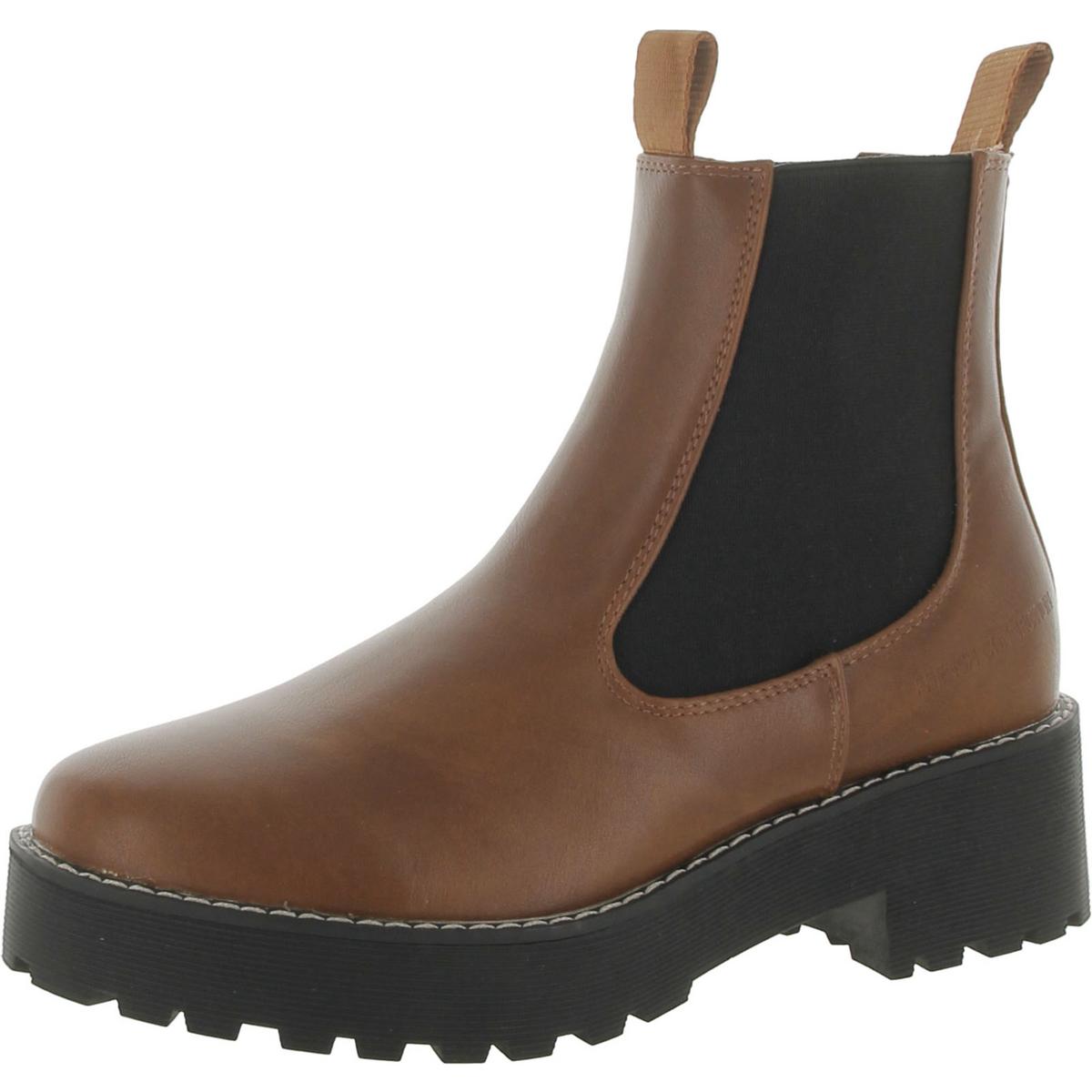 Mia Faux Leather Chelsea Boots