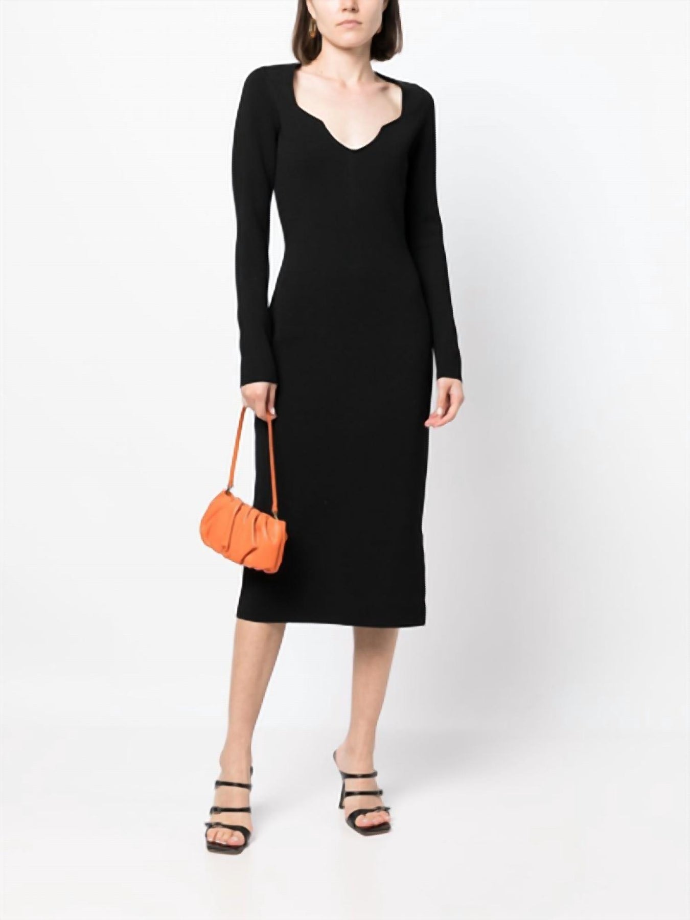 Imka Cashmere Midi Dress In Black