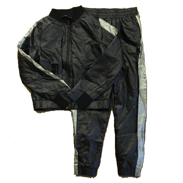 Ustabelle Girls Black | Silver Apparel Sets 7805996138556