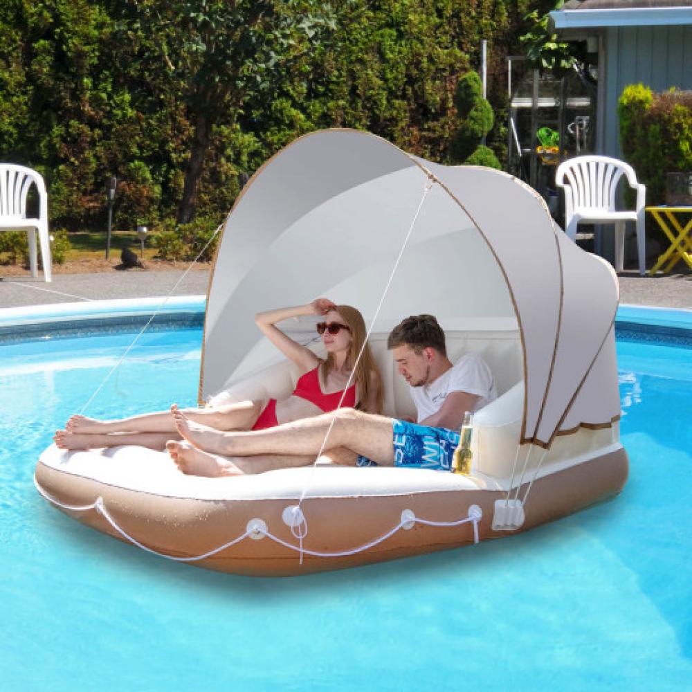 Inflatable Pool Float Lounge Swimming Raft 7672865062972
