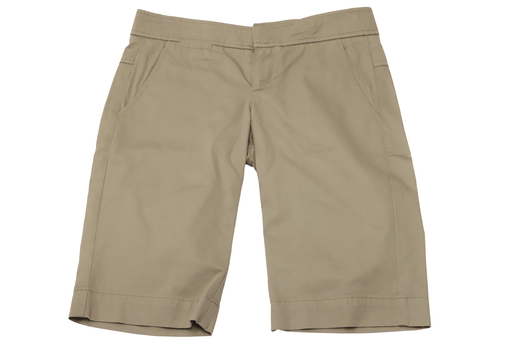 Vince Twill Bermuda Shorts in Beige Cotton 7765093974076