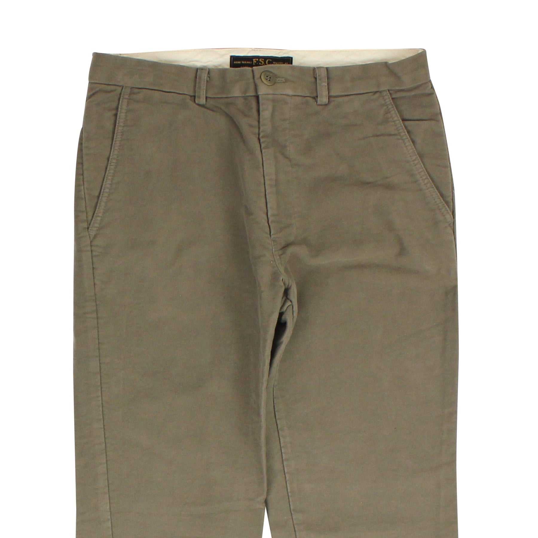 Grey Mush Moleskin Cotton Pants