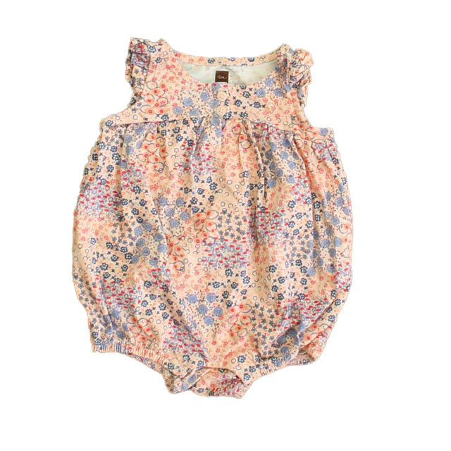 Tea Girls Pink Floral Romper 7806007345212