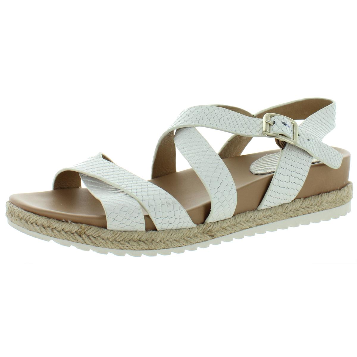 Beechwood Leather Snake Print Platform Sandals