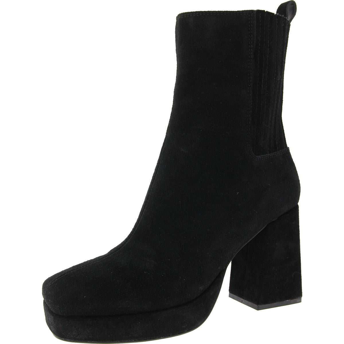 Rozalie Zipper Suede Mid-Calf Boots