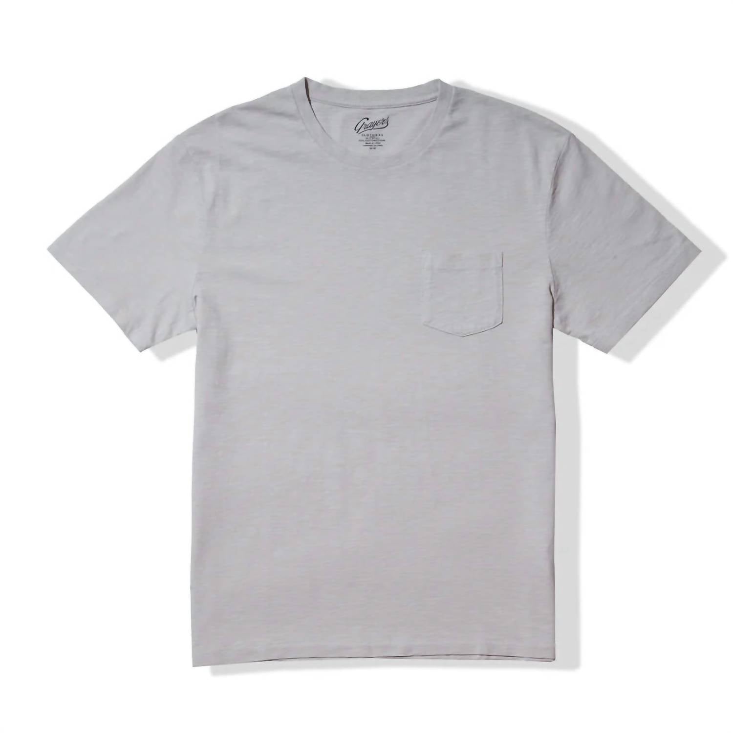 Men's Sunwashed Pocket Tee In Glacier Gray