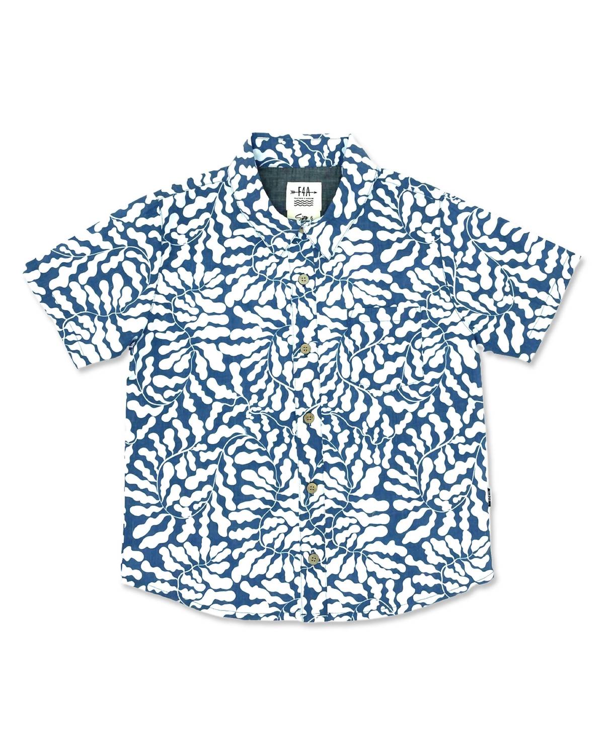 Boys' Button Down Shirt In Kelp