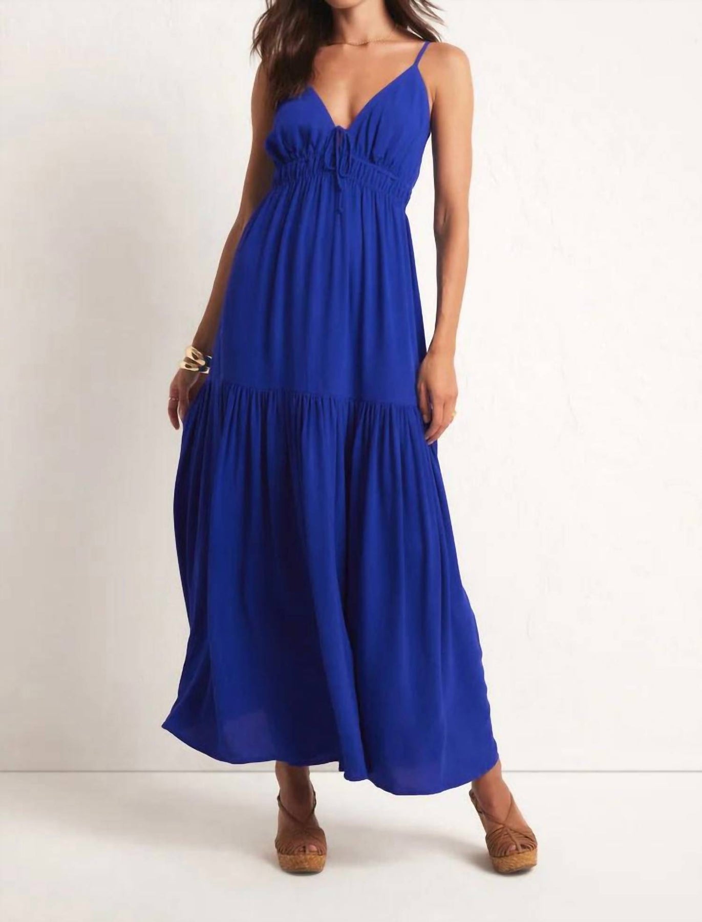 Lisbon Maxi Dress In Palace Blue
