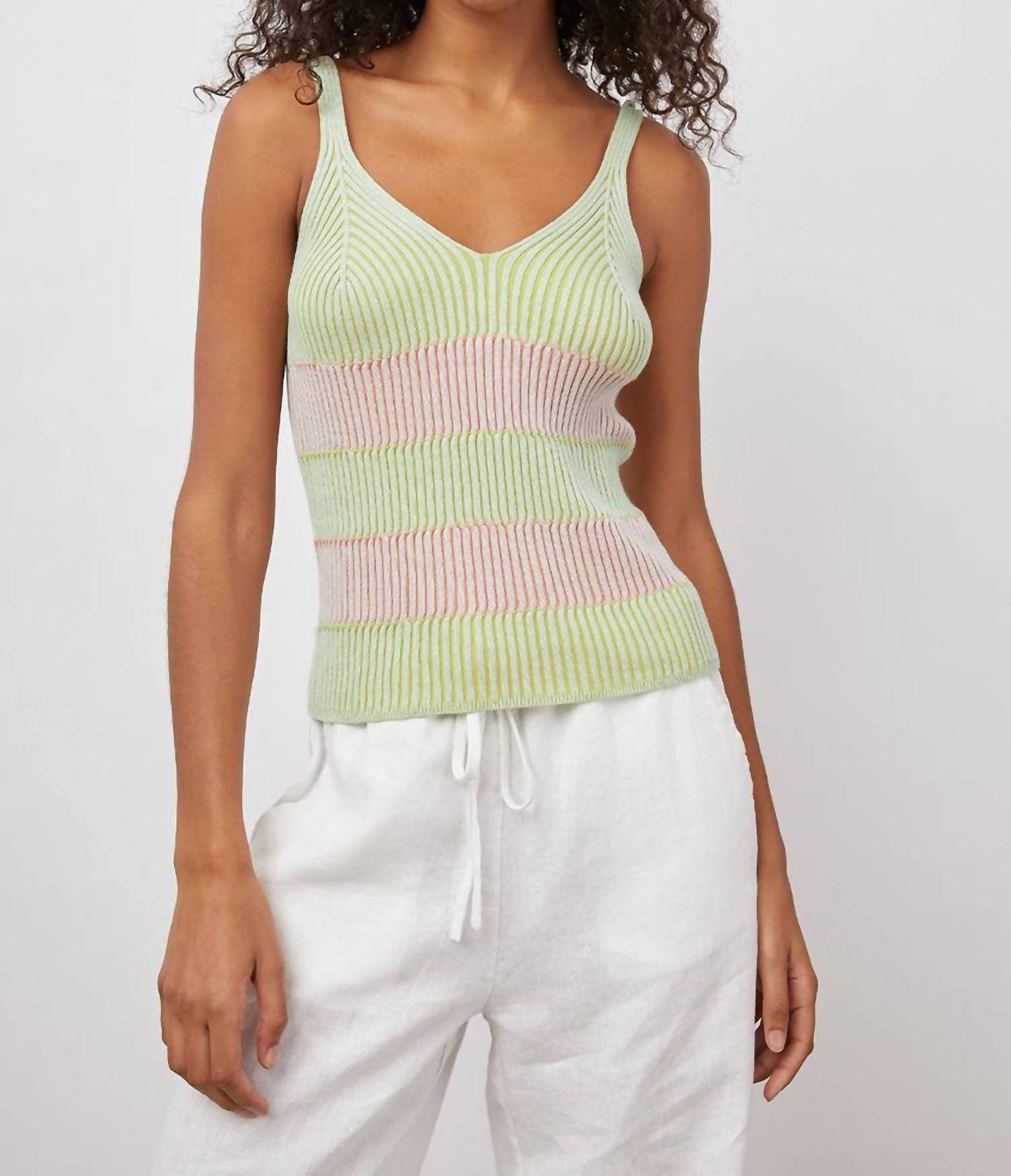 Sunny Tank In Sherbet Stripe