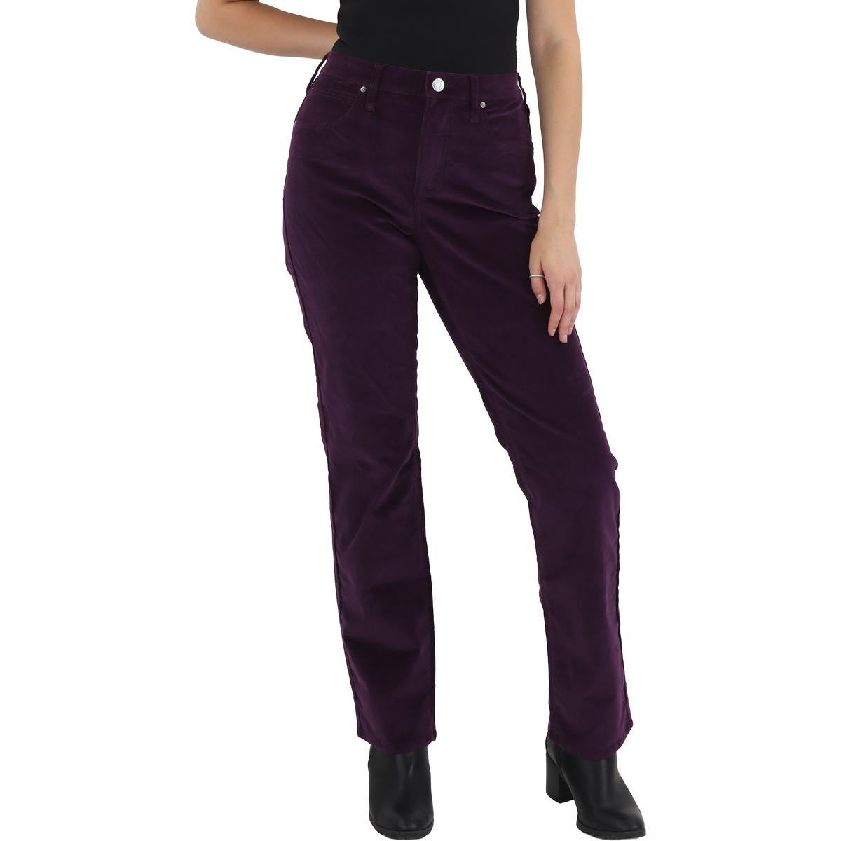 Ruby Corduroy Mid-Rise Straight Leg Pants