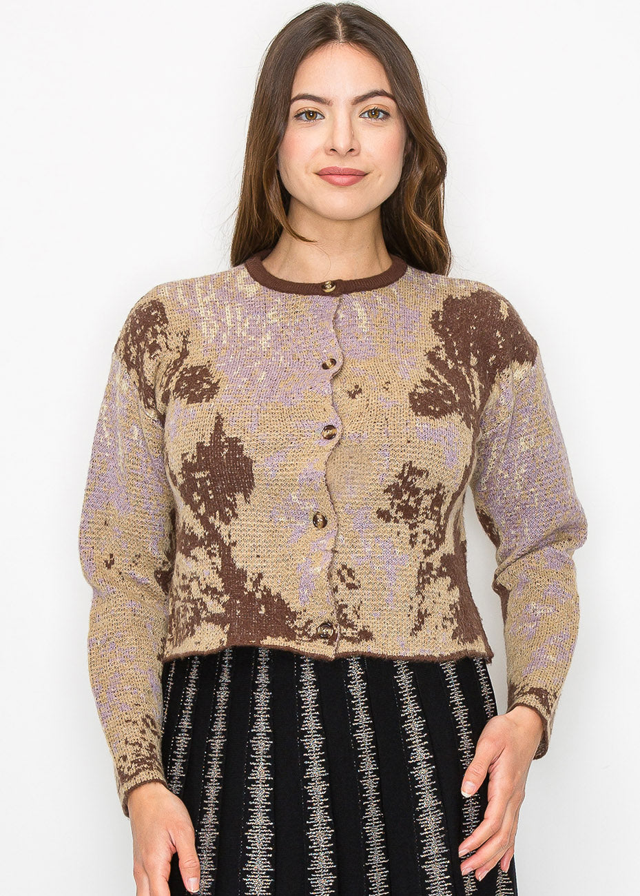Autumn Hues Buttoned Cardigan 7832929861692
