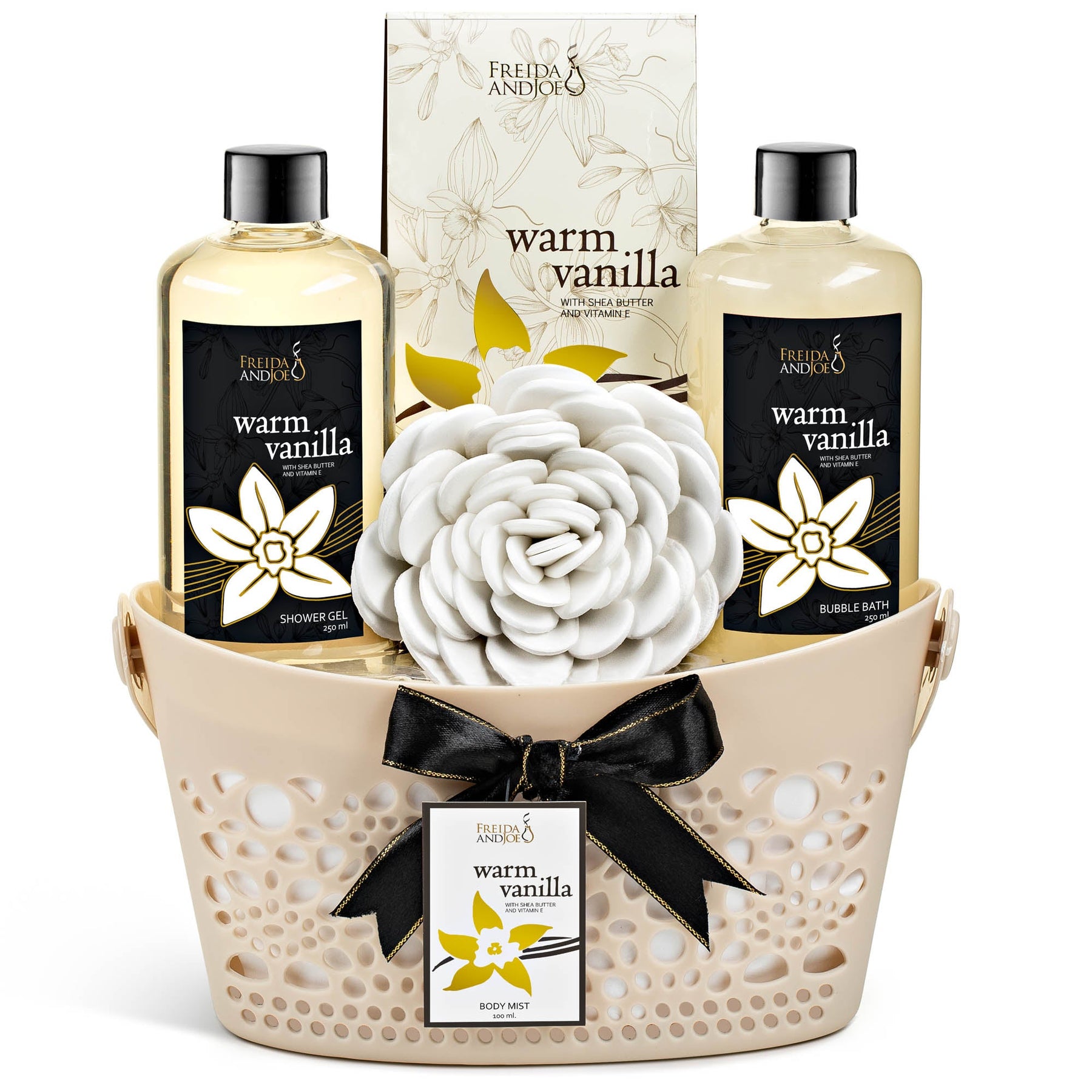 Warm Vanilla Bath & Body Gift Set for Men and Women 7805819420732