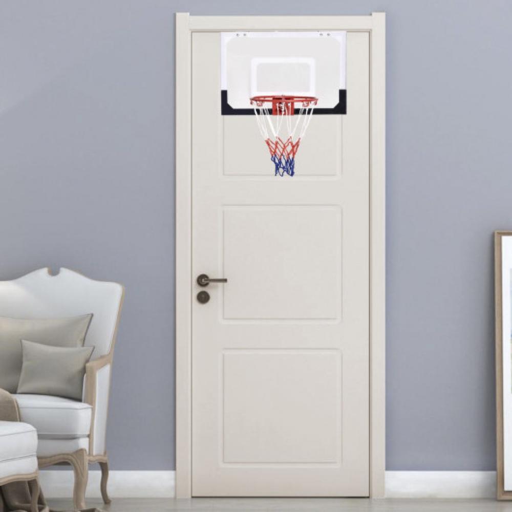 Over-The-Door Mini Basketball Hoop Includes Basketball and 2 Nets 7672885313596