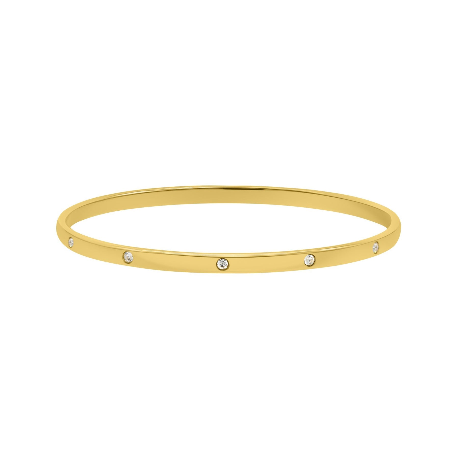 Tarnish Resistant 14k Gold Plated Bangle Stacker
