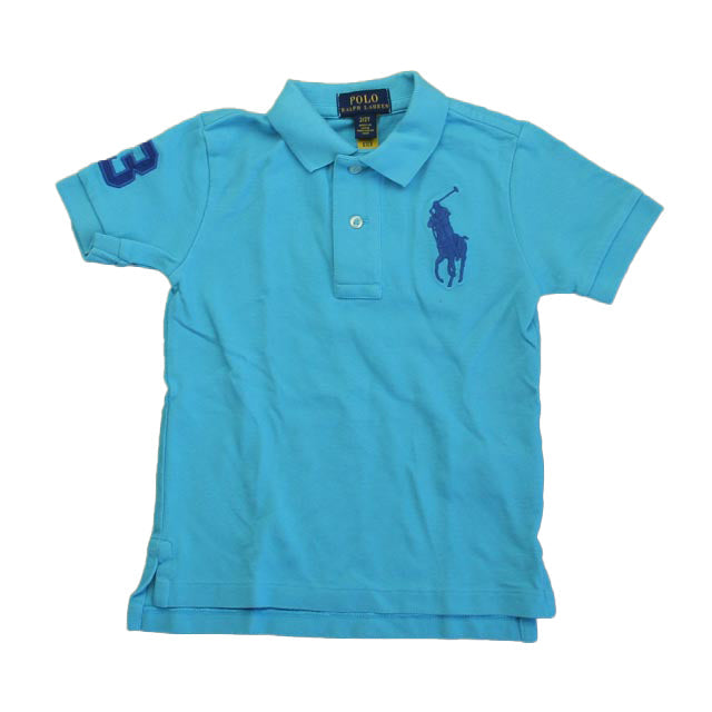 Ralph Lauren Boys Light Blue Polo Shirt 7805918150716