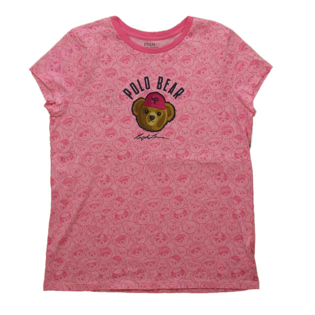 Ralph Lauren Girls Pink T-Shirt 7806007607356