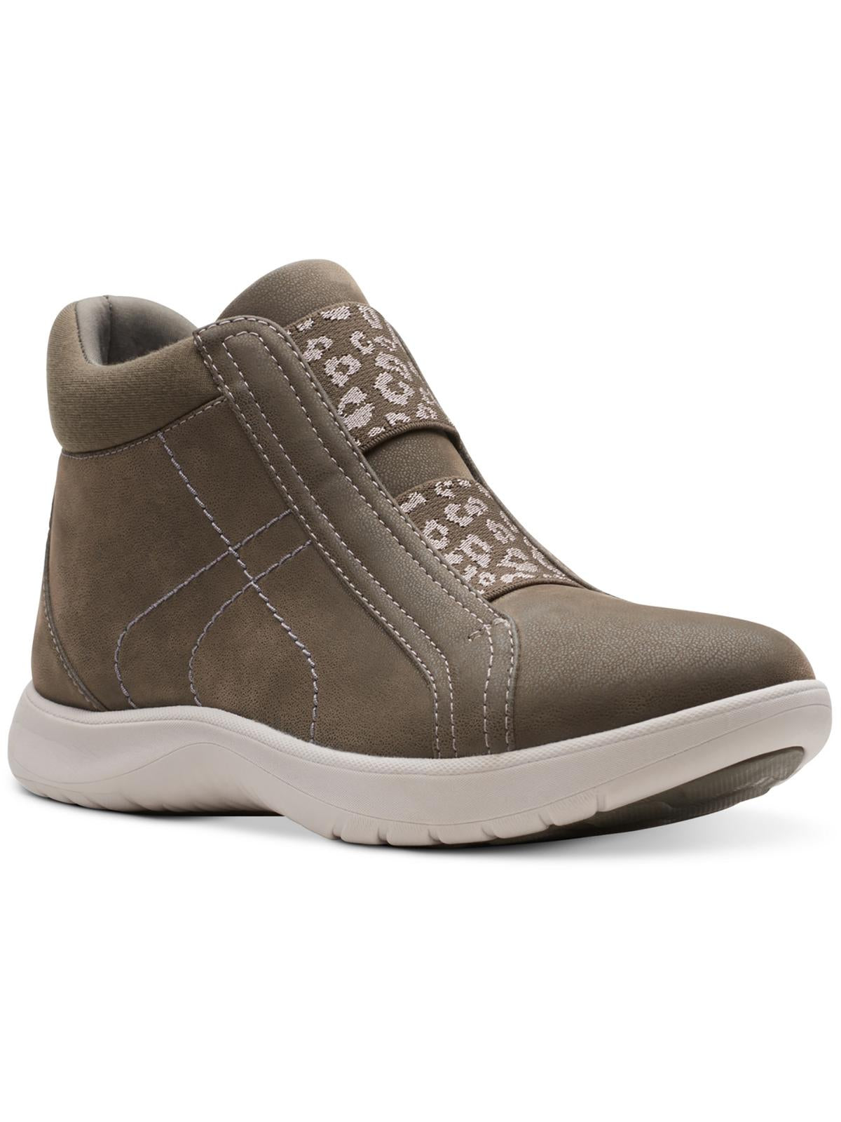 Womens Slip On Laceless Ankle Boots