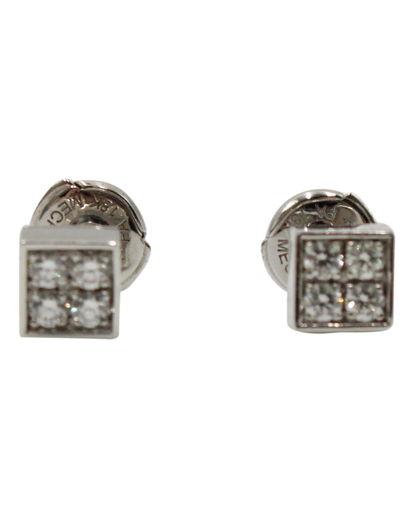 Bvlgari Lucea Diamond Stud Earrings in White Gold 7748920737852