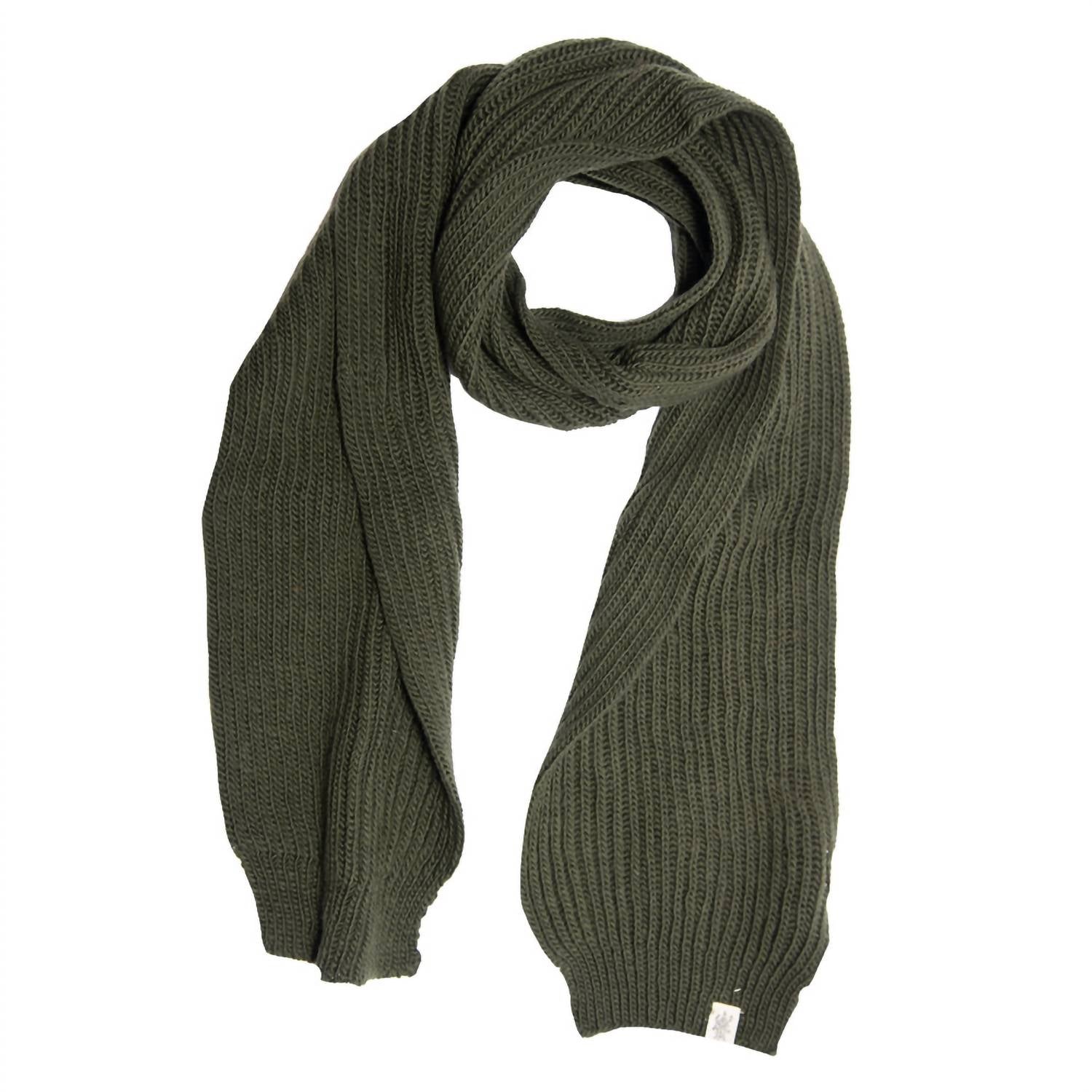 Laurent Rib Scarf In Olive