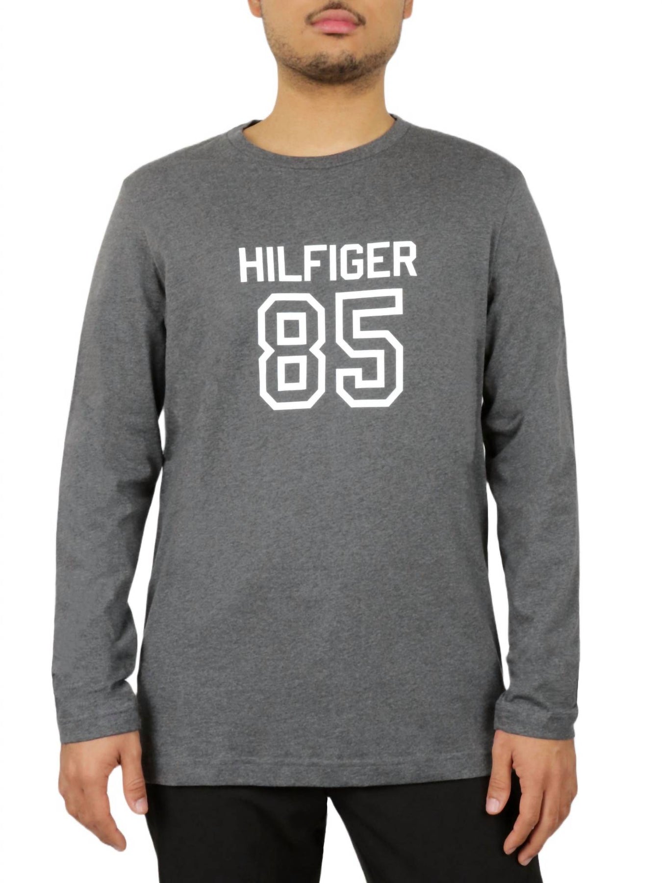 Long Sleeve Crew Neck Shirt In Carbon Heather