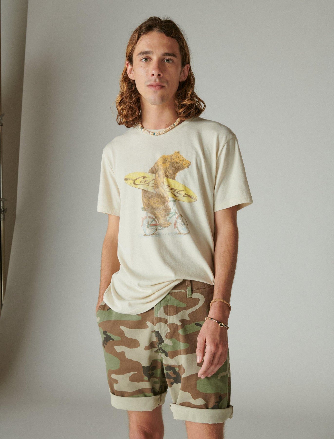 Lucky Brand Men's Surf Bear Tee