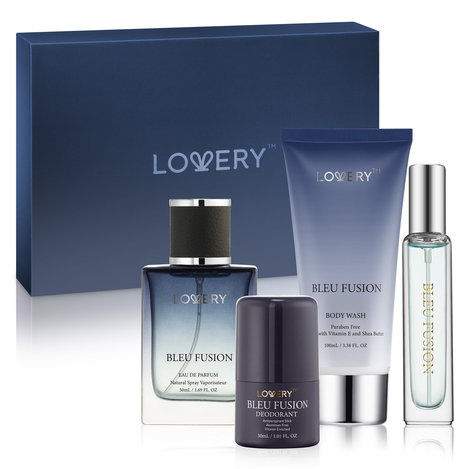 5-Pc. Bleu Fusion Bath & Body Care Gift Set with Perfume, Cologne & More