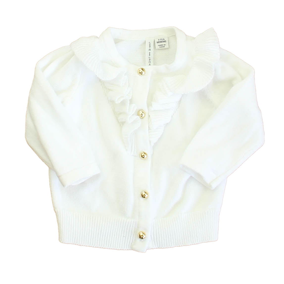 Janie and Jack Girls White Cardigan 7805933977660