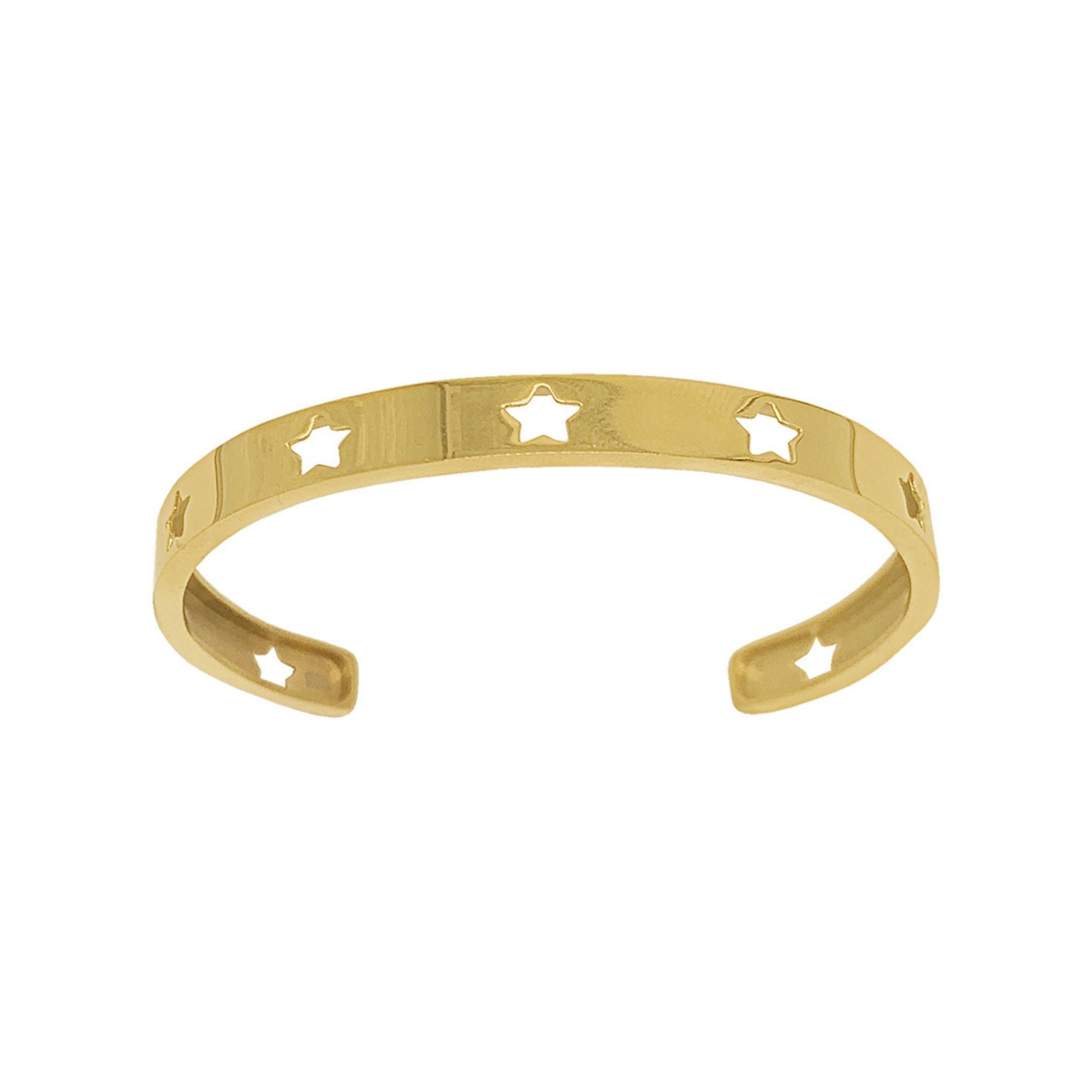 Star Cutout Cuff gold