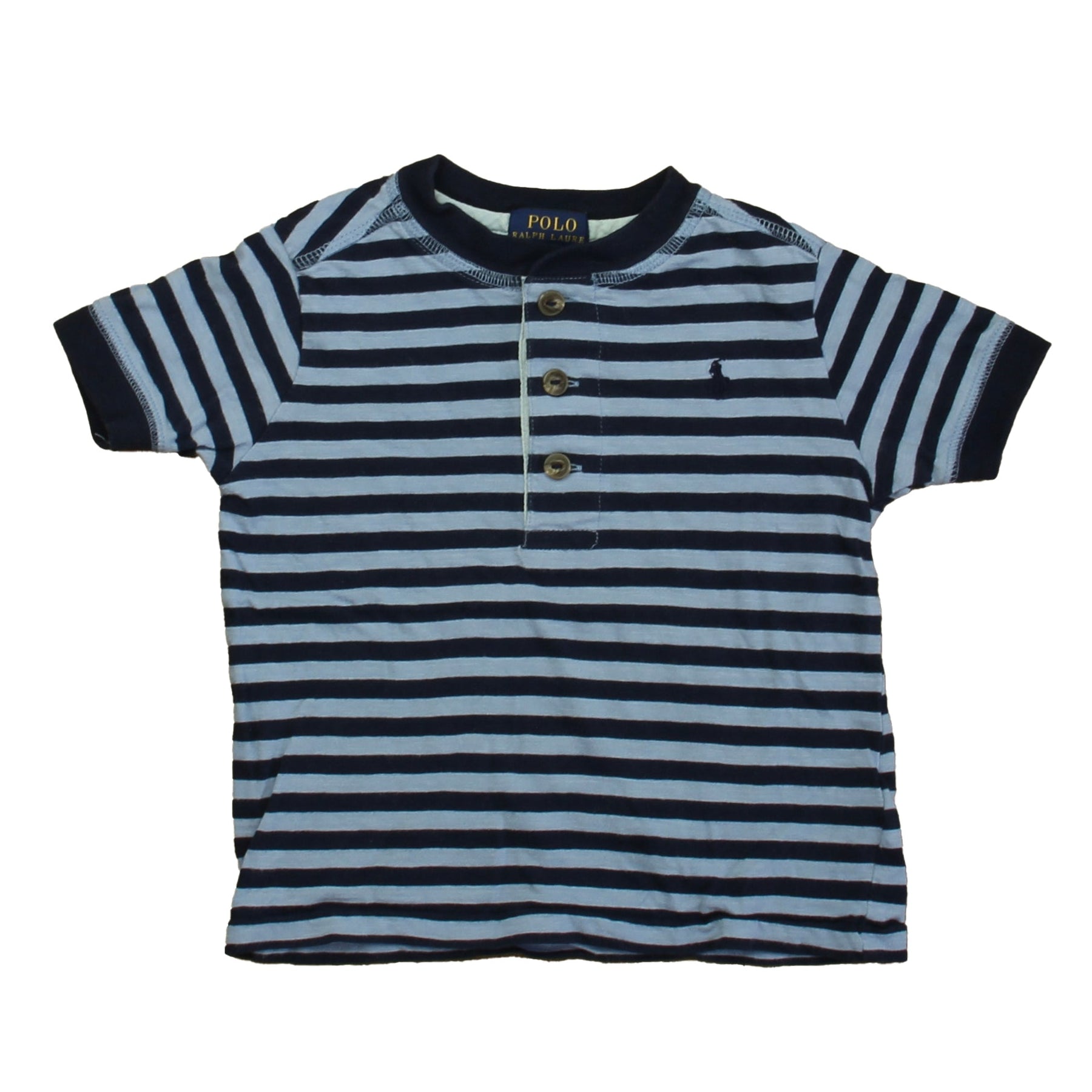 Ralph Lauren Boys Blue Stripe Henley 7805822926908