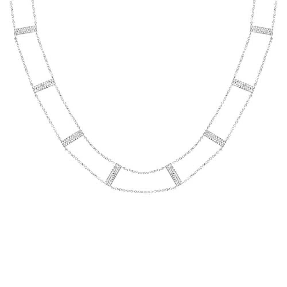 14 kt white gold, 12