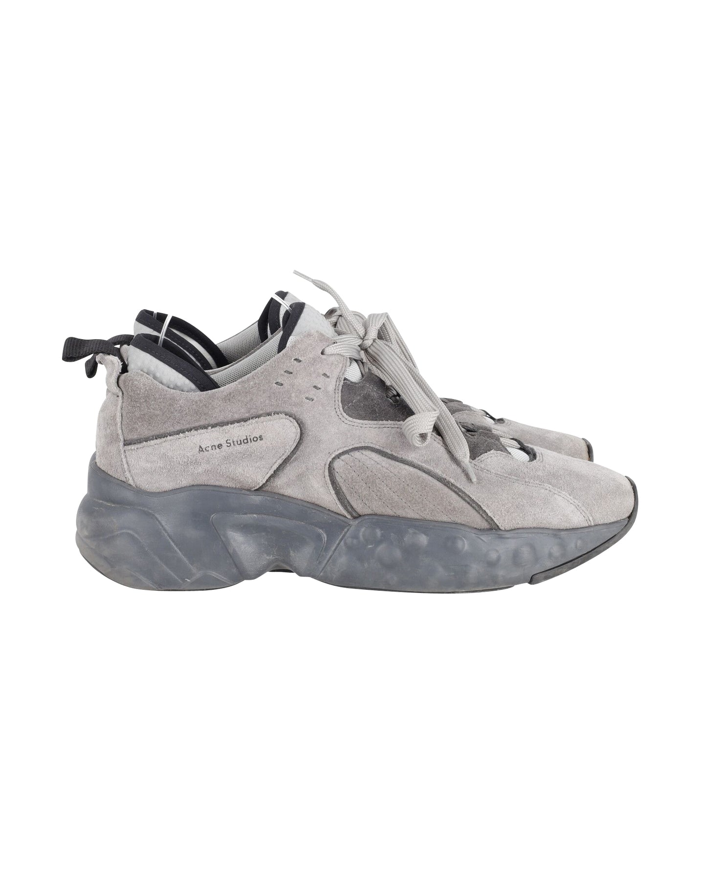 Acne Studios Manhattan Sneakers in Grey Suede