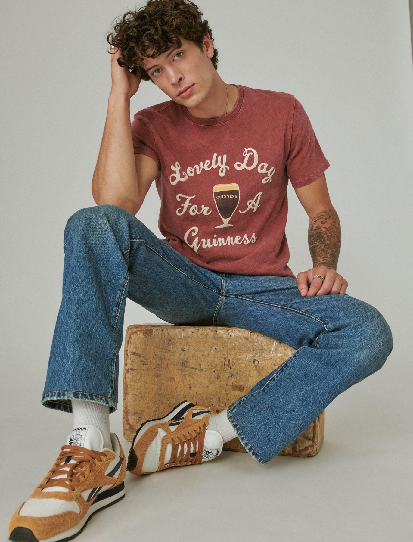 Lucky Brand Men's Guinness Lovely Day Tee