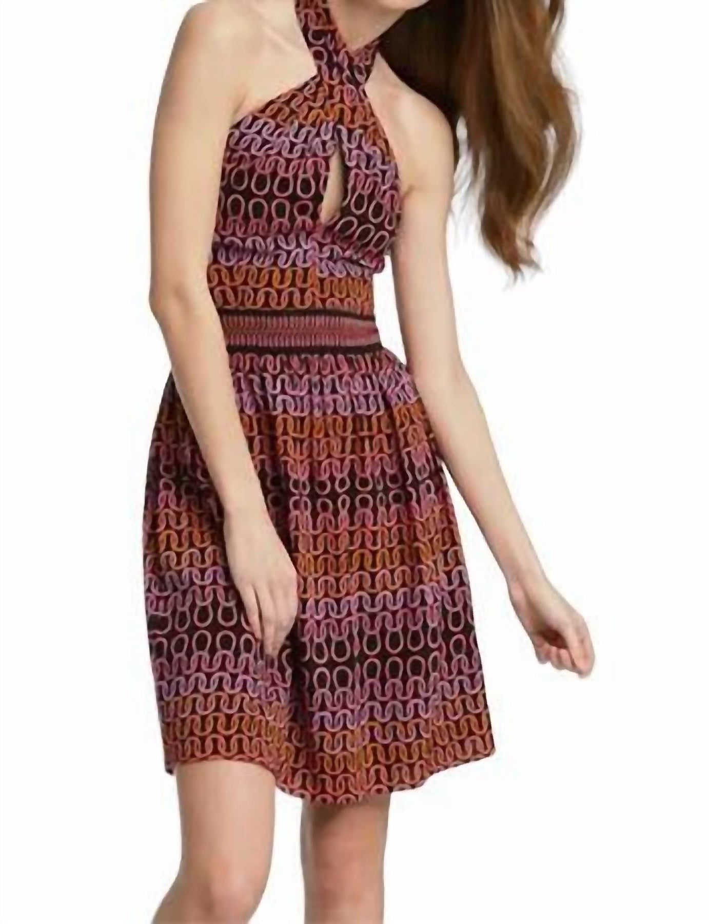 Campania Chain Print Halter In Multi 7733593505852