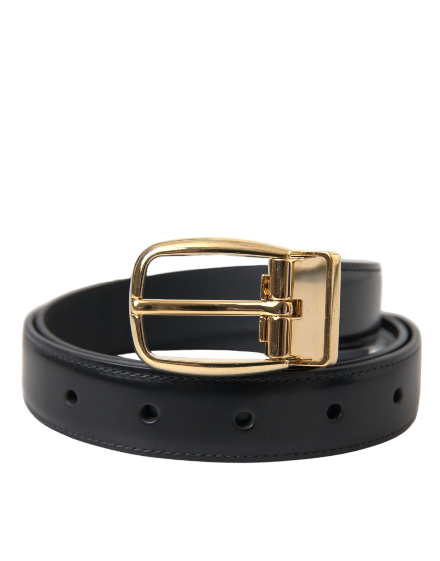 Dolce & Gabbana Calf Leather Metal Buckle Women's Belt 7732497088572